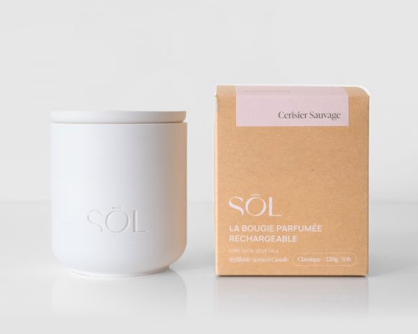 Bougie classique rechargeable Cerisier Sauvage