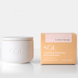 Petite bougie rechargeable Cerisier Sauvage