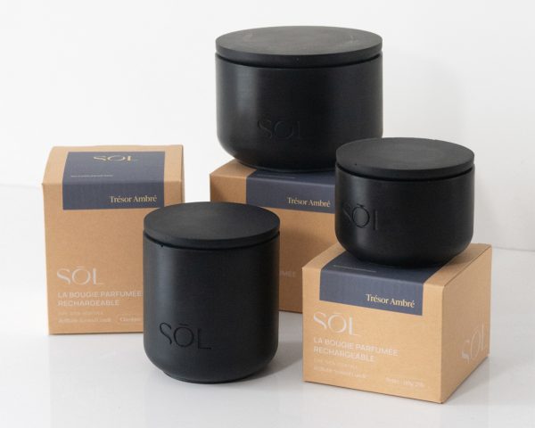 Bougie classique rechargeable Trésor Ambré – Image 2