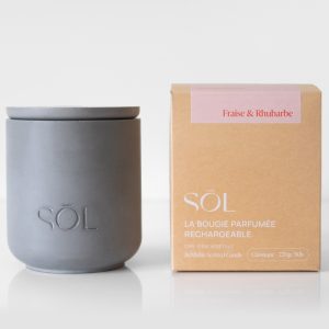Bougie classique rechargeable Fraise & Rhubarbe
