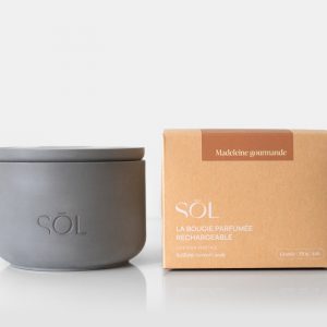 Grande bougie rechargeable Madeleine Gourmande
