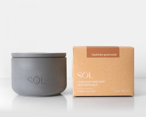 Grande bougie rechargeable Madeleine Gourmande