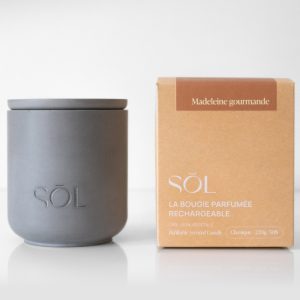Bougie classique rechargeable Madeleine Gourmande