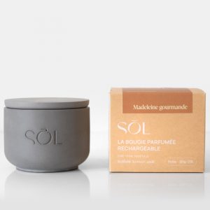 Petite bougie rechargeable Madeleine Gourmande