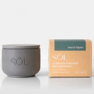 Petite bougie rechargeable Sous le Figuier