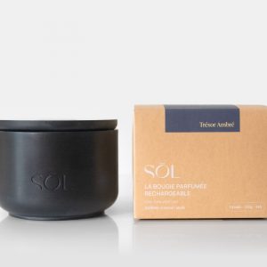 Grande bougie rechargeable Trésor Ambré