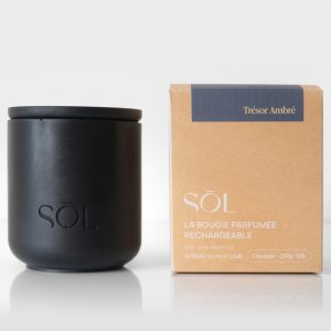 Bougie classique rechargeable Trésor Ambré