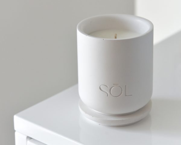 Bougie classique rechargeable Fleur de Coton – Image 4