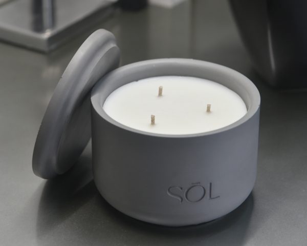 Grande bougie rechargeable Fraise & Rhubarbe – Image 3
